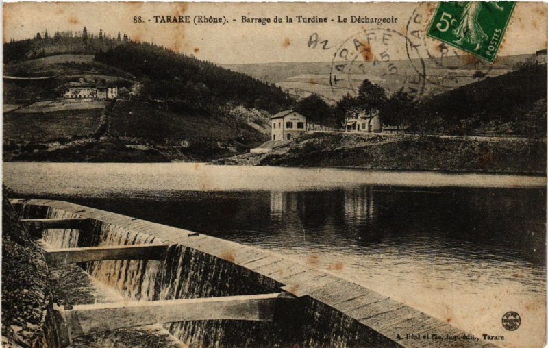 CPA TARARE Barrage de la Turdine Le Dechargeoir (462653)