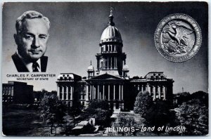 M-61350 Land of Lincoln Illinois State Capitol Springfield Illinois