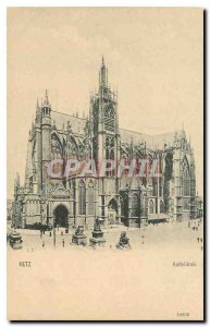 Old postcard Cathedrale Metz