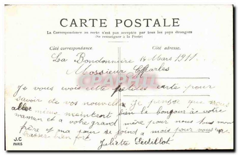 Paris Old Postcard The Grand Palace (Champs Elysees)