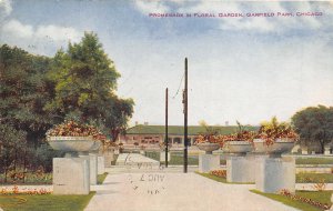 Chicago Illinois 1910 Postcard Promenade in Floral Garden Garfield Park