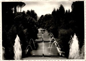 Villa d'Este, Tivoli, Italy, Grandi Vasconi, UNESCO World Heritage Postcard