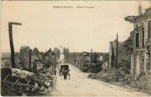 CPA Guerre Militaire ALBERT Route d'Amiens (808087)