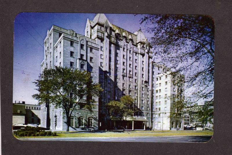 ON Lord Elgin Hotel Ottawa Ontario Canada Postcard Carte Postale