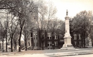 J11/ Toledo Iowa RPPC Postcard c1940s Tama County Court House 107