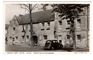 Real Photo, White Hart Royal Hotel, Mareton-in-the-Marsh, England Greetings from