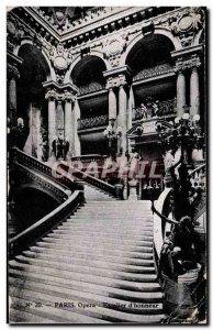 Paris Old Postcard L & # 39opera Staircase & # 39honneur