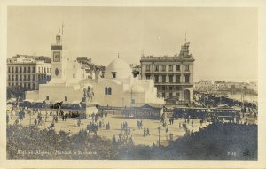 algeria, ALGIERS ALGER, Mosque le Pecherie, Islam (1930s) RPPC Postcard