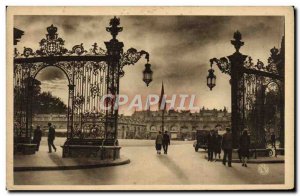 Old Postcard Nancy Place Stanislas Grids From Jean Lamour