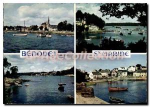 Modern Postcard The Colors Britain in Sainte Marine Benodet Finistere edges o...