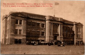 Postcard IL Mason City The Memorial University Sons of Veterans 1909 K43