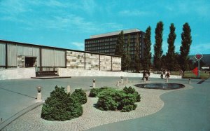 Vintage Postcard Front View Corning Glass Center History Record Corning New York