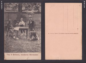 Vintage postcard Germany The 3 Brillons modern acrobats