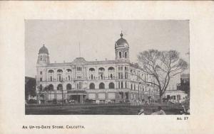 LP42        Postcard, India, Calcutta,  Department Store