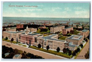 c1910 General Hospital Toronto Ontario Canada Antique Unposted Postcard 