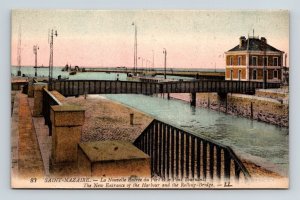 Saint Nazaire France Habour & Rolling Bridge New Entrance DB Postcard 