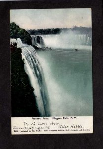 NY Prospect Point Niagara Falls ON New York Ontario  UDB 1905 Postcard