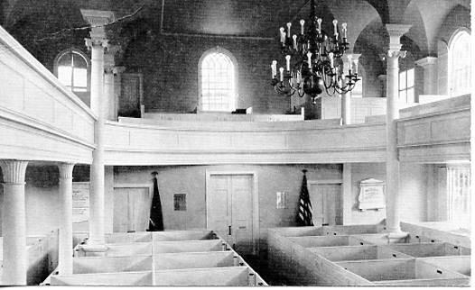 VT - Bennington. Old First Church, Interior