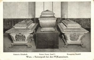 austria, WIEN VIENNA, Kaisergruft bei den PP-Kapuzinern, Coffin (1910s) Postcard