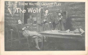 Eugene Walter's Greatest Play THE WOLF Stage Theater c1910s Vintage Postcard 