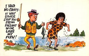 Fishing Humor Monticello New York Postcard