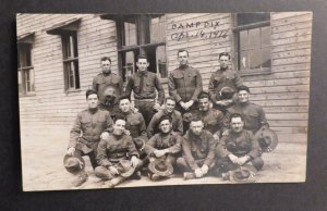 Mint USA Postcard Military US Army Base Camp Fort Dix New Jersey RPPC