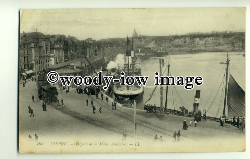 f0328 - LB&SCR Ferry - Dieppe in Dieppe - postcard LL no 169