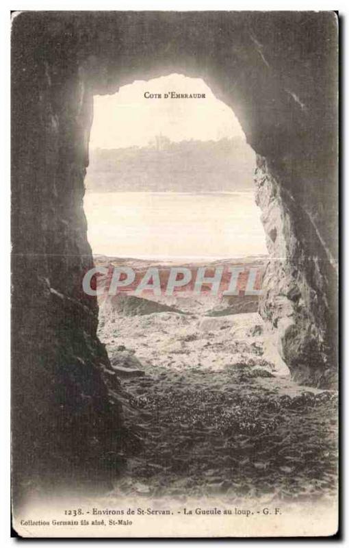 Old Postcard Cote d'Emeraude Around St Servan Maw wolf