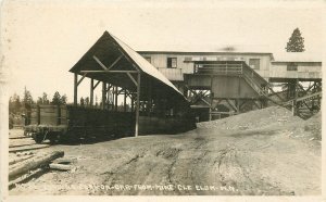 Postcard RPPC Washington Cle Elum Mining railroad Wesley Andrews Waco 23-1285