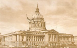 RPPC, Real Photo, City Hall, San Francisco, CA Old Post Card