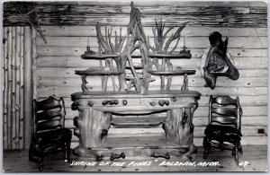 Shrine Of The Pines Baldwin Michigan MI Artifacts Real Photo RPPC Postcard
