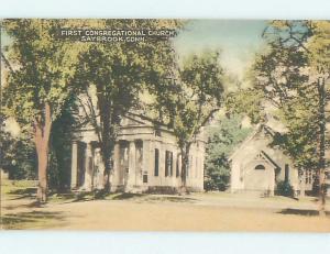 Unused Divided-Back CHURCH SCENE Saybrook Connecticut CT L5042