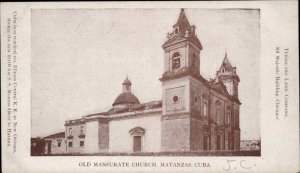 MATANZAS CUBA Old Mansurate Church Antique Postcard