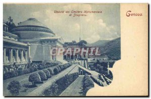 Old Postcard Genova Veduta del Cimitero Monumentale di Staglieno