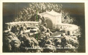 California Balboa Park Spreckles Outdoor Organ RPPC Photo Postcard 22-9533