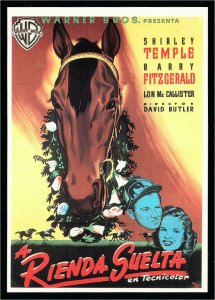 Postcard of The Story of Seabiscuit Shirley Temple Horse Racing Movie Spanish