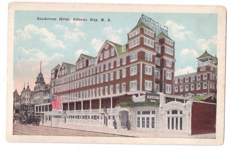 Atlantic City NJ Blackstone Hotel Vintage Postcard