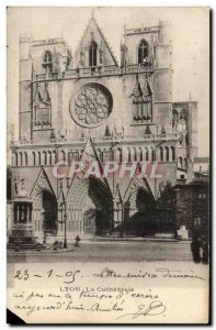 Old Postcard Lyon La Cathedrale