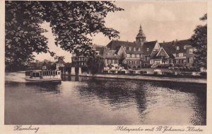 Germany Hamburg Alsterpartie mit St Johannis Kloster