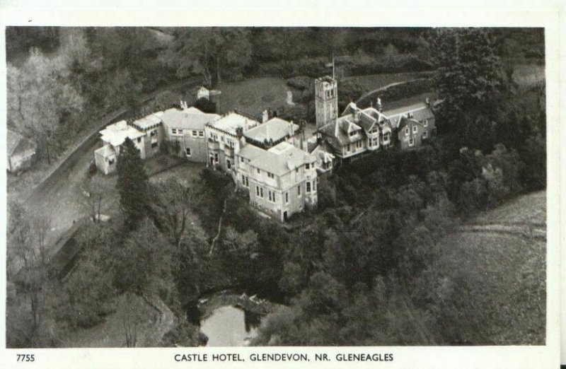 Scotland Postcard - Aerial View of Castle Hotel, Glendevon - Perthshire - TZ9422