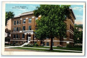 1934 Naeve Hospital Exterior Building Albert Lea Minnesota MN Vintage Postcard