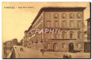 Old Postcard Lung Arno Firenze Nuovo Grand Hotel Royal Peace