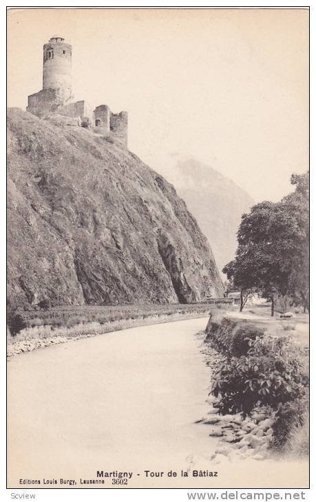 Tour De La Batiaz, Martigny, Valais, Switzerland, 1900-1910s