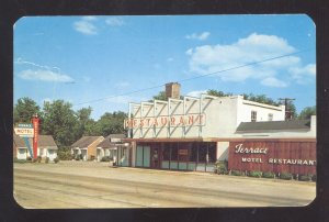 FAYETTEVILLE TENNESSEE TERRACE MOTEL RESTAURANT ADVERTISING POSTCARD