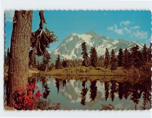 Postcard Mount Shuksan, Mt. Baker National Forest, Washington, USA