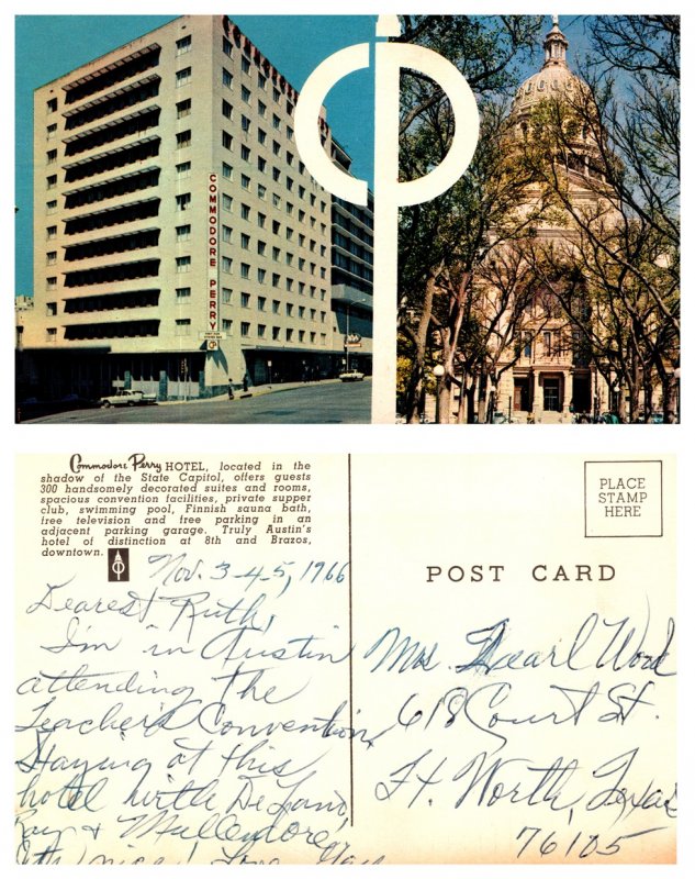 Commodore Perry Hotel, Austin, Texas (8750)