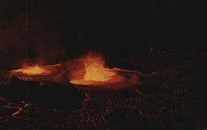 Vintage Postcard Halemaumau Fire Pit Kilaue Crater Island Of Hawaii Hilo Photo