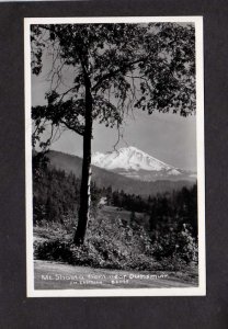 CA Mt Mount Shasta near Dunsmuir California Real Photo RPPC Postcard Eastman