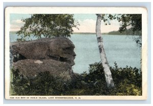 C.1900-07 The Old Man Of Eagle Island, Lake Winnepeaukee, N.H. Postcard P154E