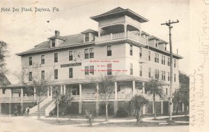 FL, Daytona, Florida, Des Pland Hotel, Exterior View, 1906 PM, Rotograph